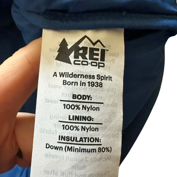 REI Co-Op Men's Lightweight Down Vest 650 Vibrant Blue Size XXL Outdoors Hiking - Picture 5 of 6